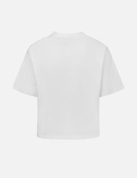 Seagull and Logo Sequined Loose Fit T-shirt