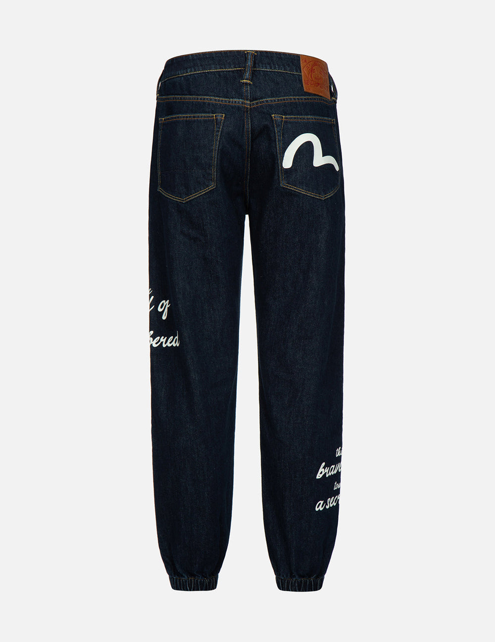 Slogan and Seagull Print Regular-Fit Jogger Pants – EVISU