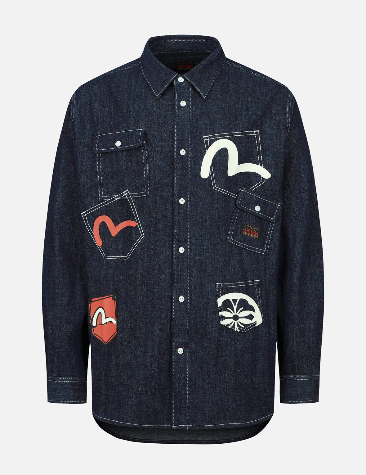 Multi-Pocket Denim Shirt