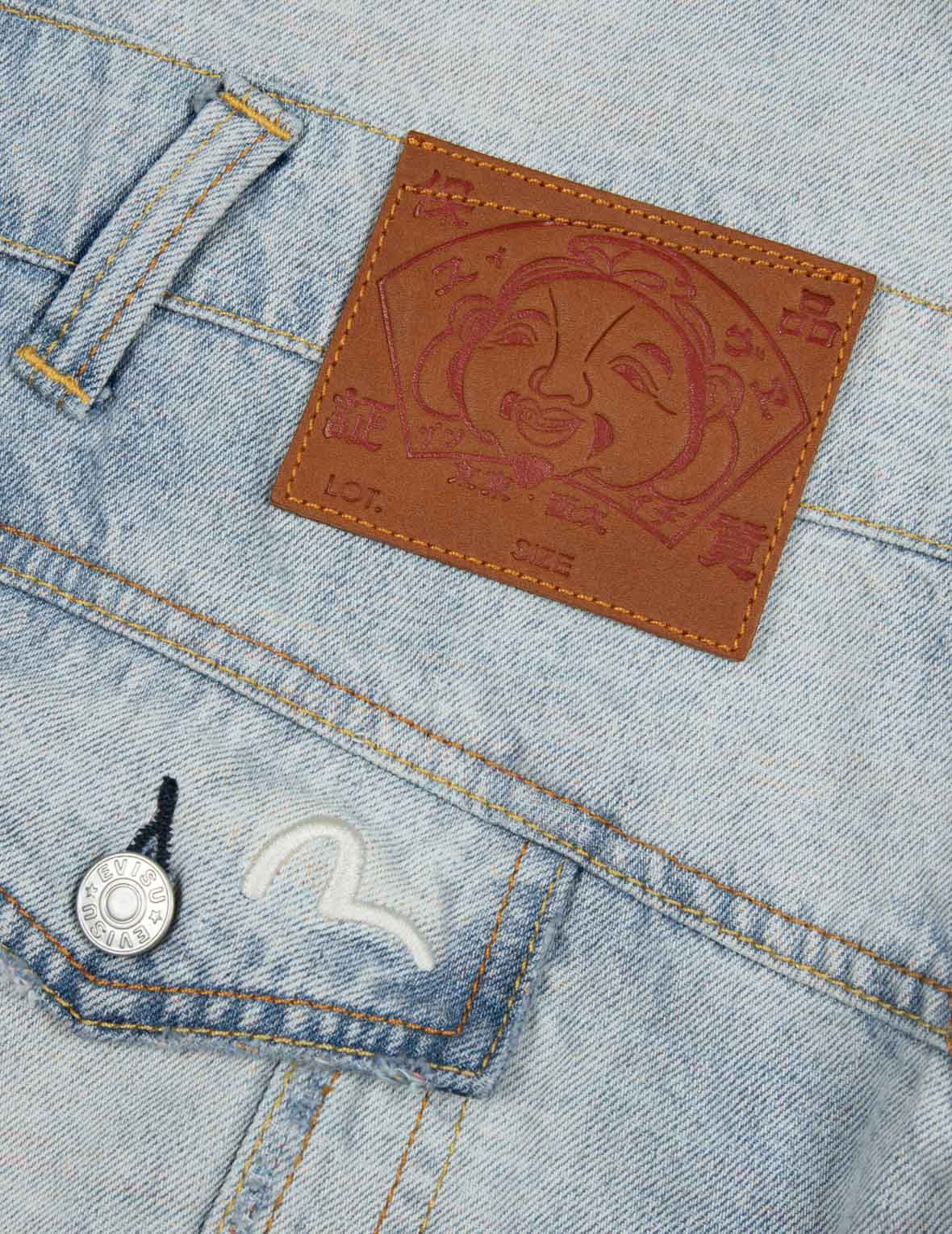 解构风格彩纱海鸥宽版牛仔外套