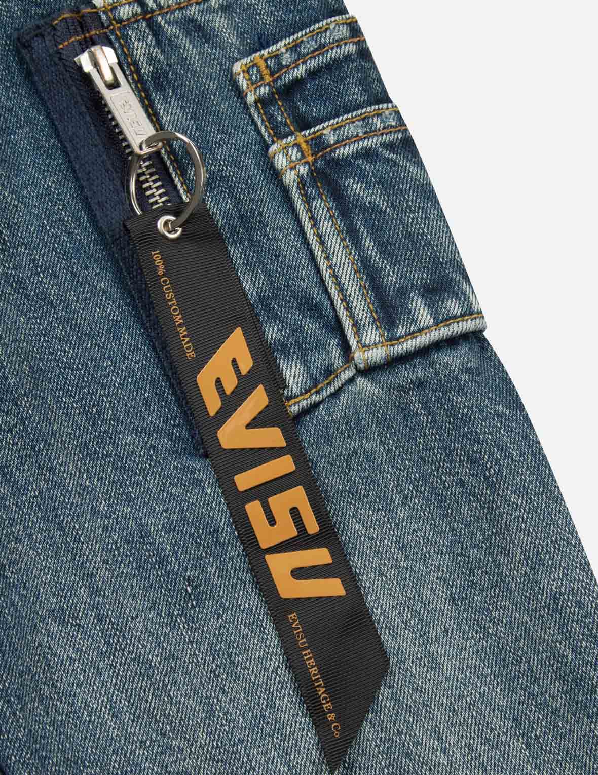 Seagull Embroidery 
Godhead Print Relax Fit Denim Jacket