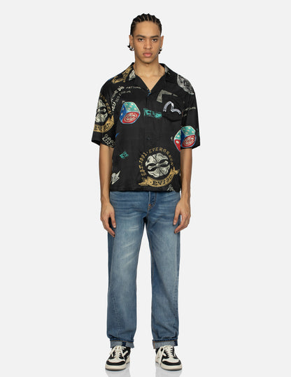 Playful Godhead Print and Seagull Embroidery 3D Fit Jeans – EVISU