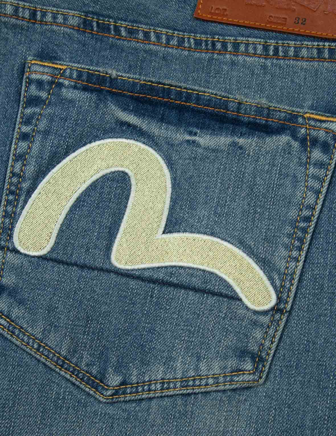 Mens Evisu Genes Osaka Craft Style Size W 34 Denim Short