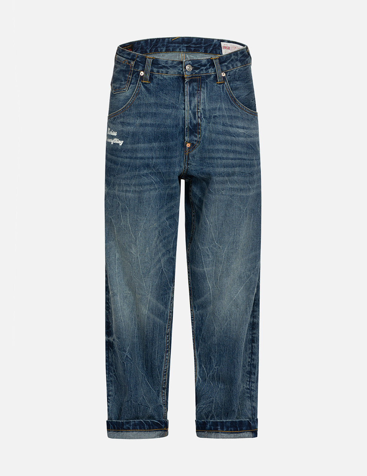 Seagull Print and Embroidery Relax Fit Jeans – EVISU