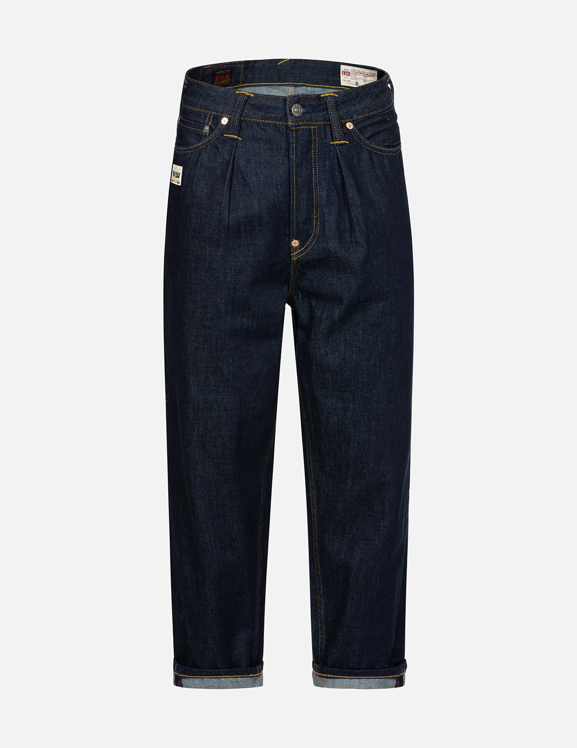Seagull and Godhead Embroidery Balloon Fit Jeans – EVISU Seagull and Godhead Embroidery Balloon Fit Jeans – EVISU