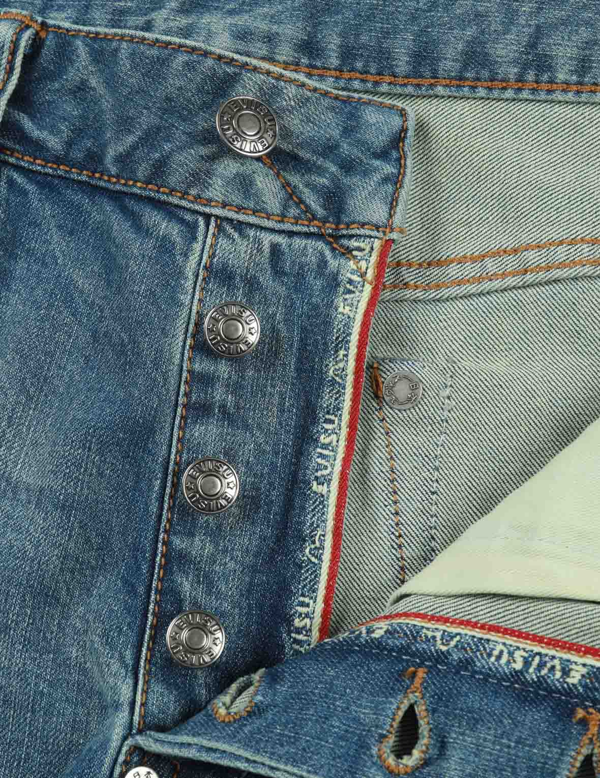 Washed Multiple Distressed Print with Splatter Marks Taper Fit Jeans #2017