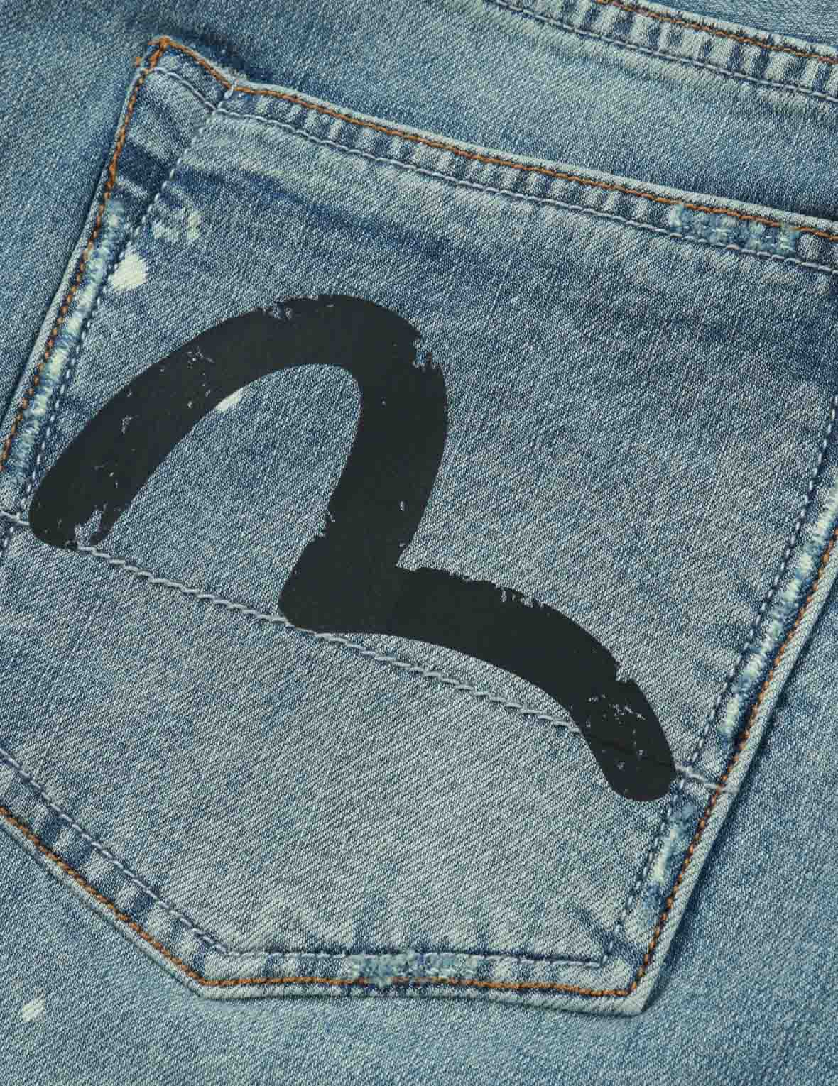 オンラインショップ Washed Multiple Carrot Marks Splatter with Print Distressed コレクション