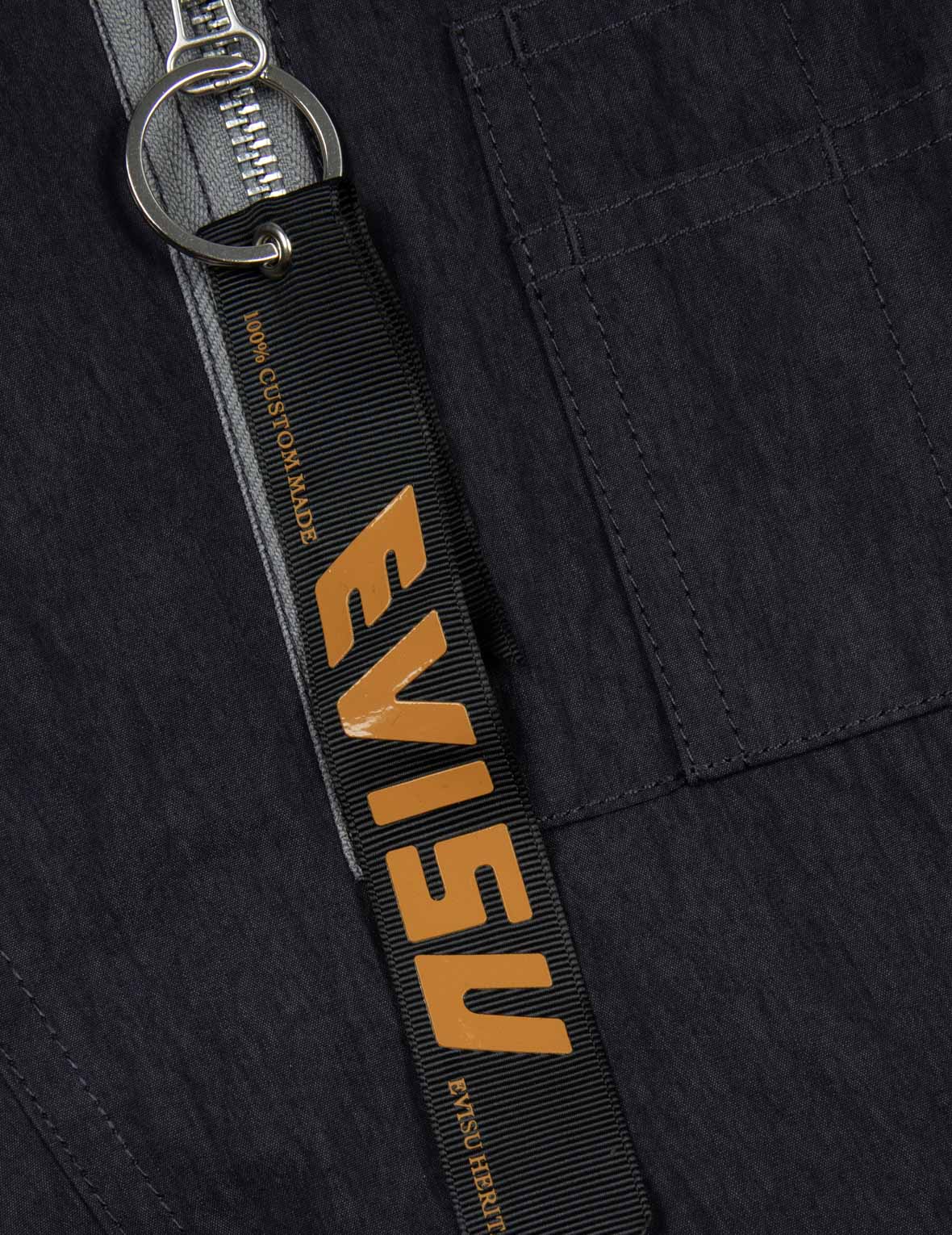 多重品牌印花和刺绣宽版飞行员外套