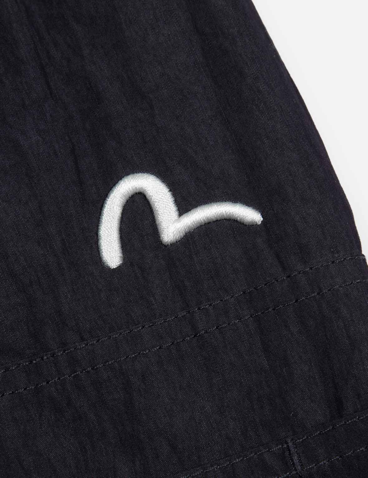 多重品牌印花和刺绣宽版飞行员外套