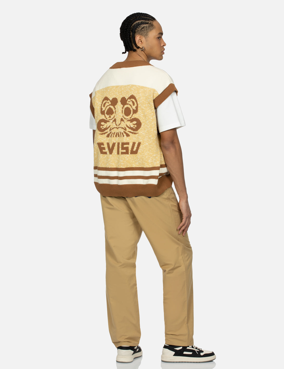 黑桃达摩提花时尚版型针织背心