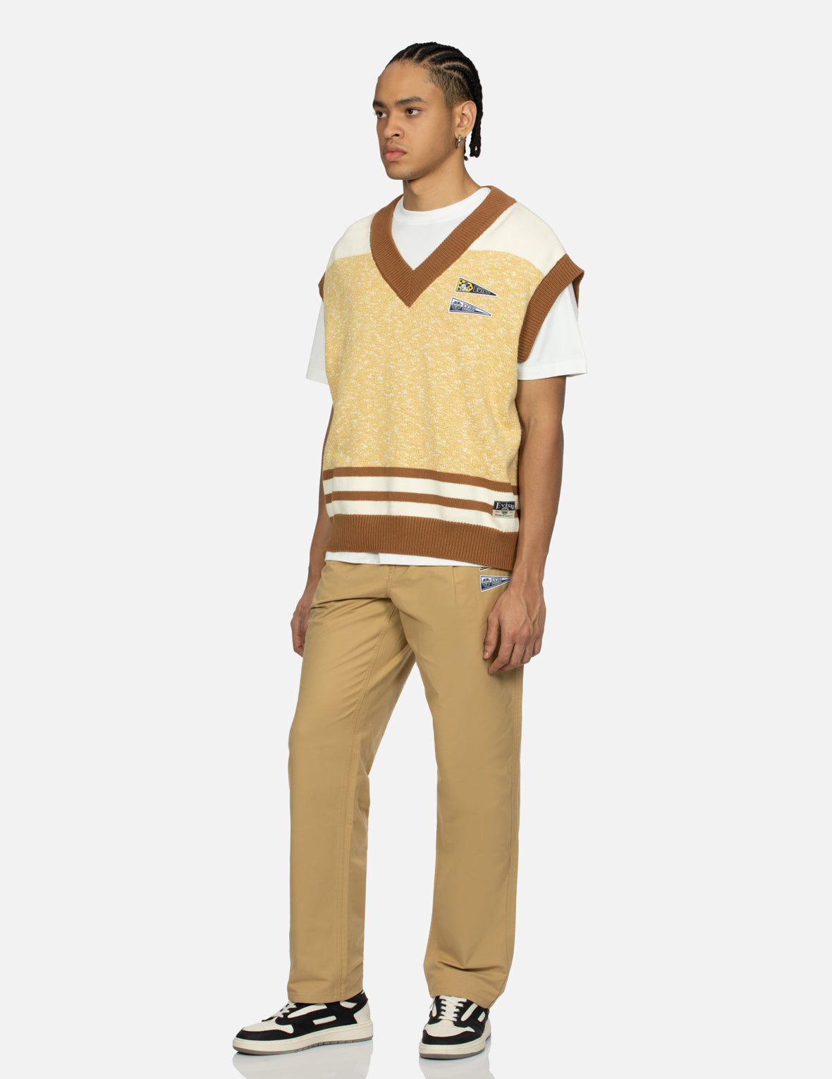 黑桃达摩提花时尚版型针织背心