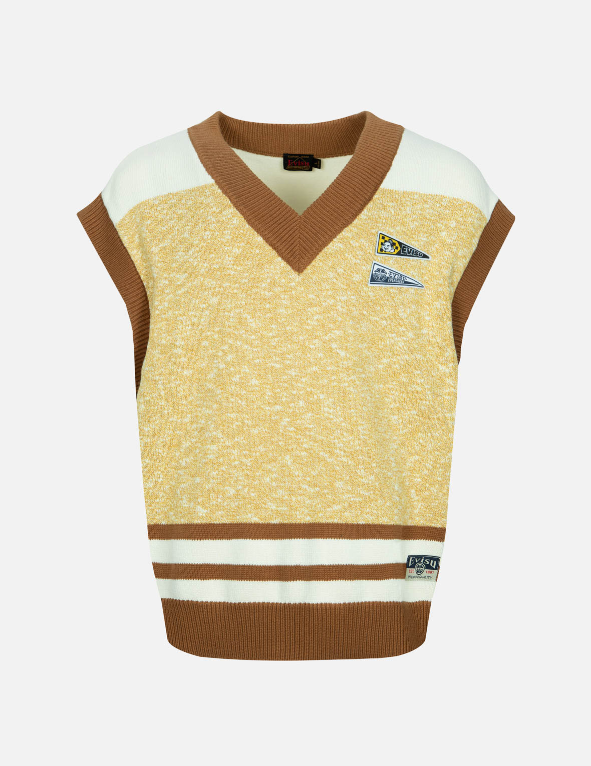 黑桃达摩提花时尚版型针织背心