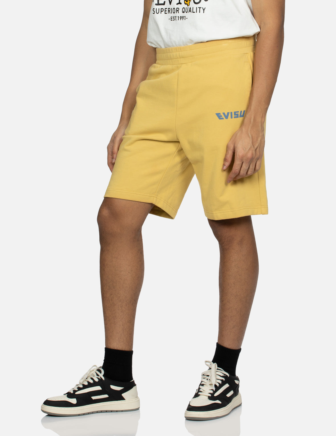 Playful Godhead Print Regular Fit Sweat Shorts