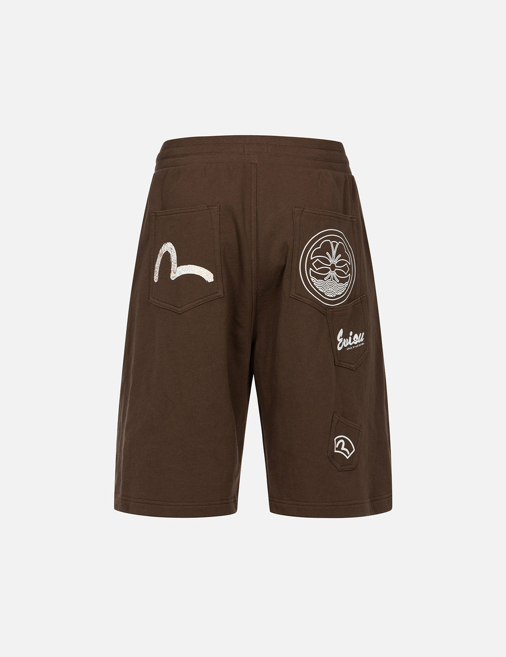 Multi-Pockets and Print Relax Fit Sweat Shorts – EVISU