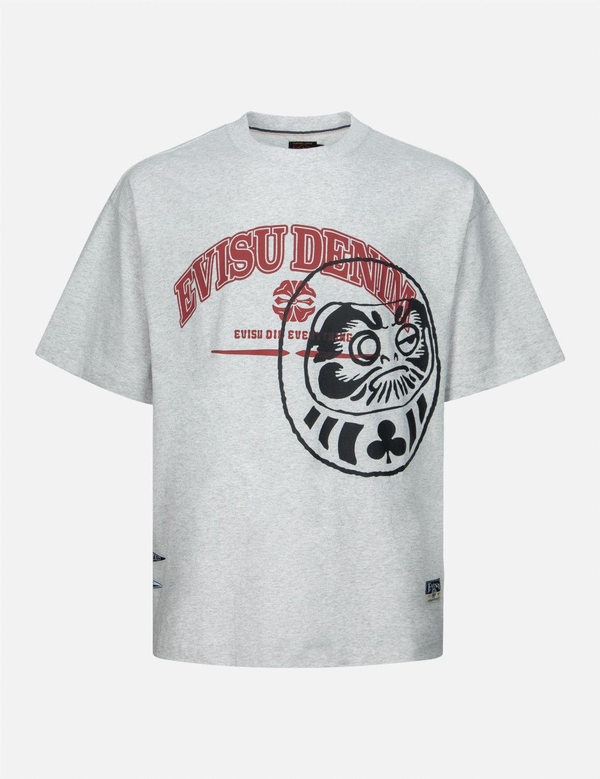 Logo and Gaming Daruma Print Relax Fit T-shirt – EVISU