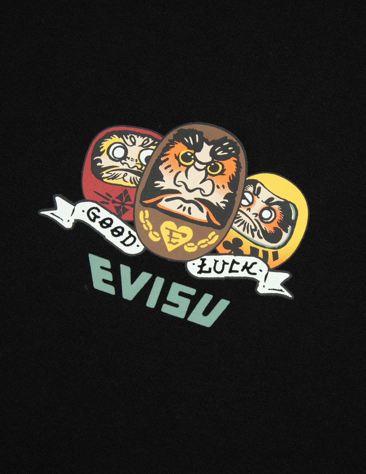 Playful Daruma Print Regular Fit T-shirt