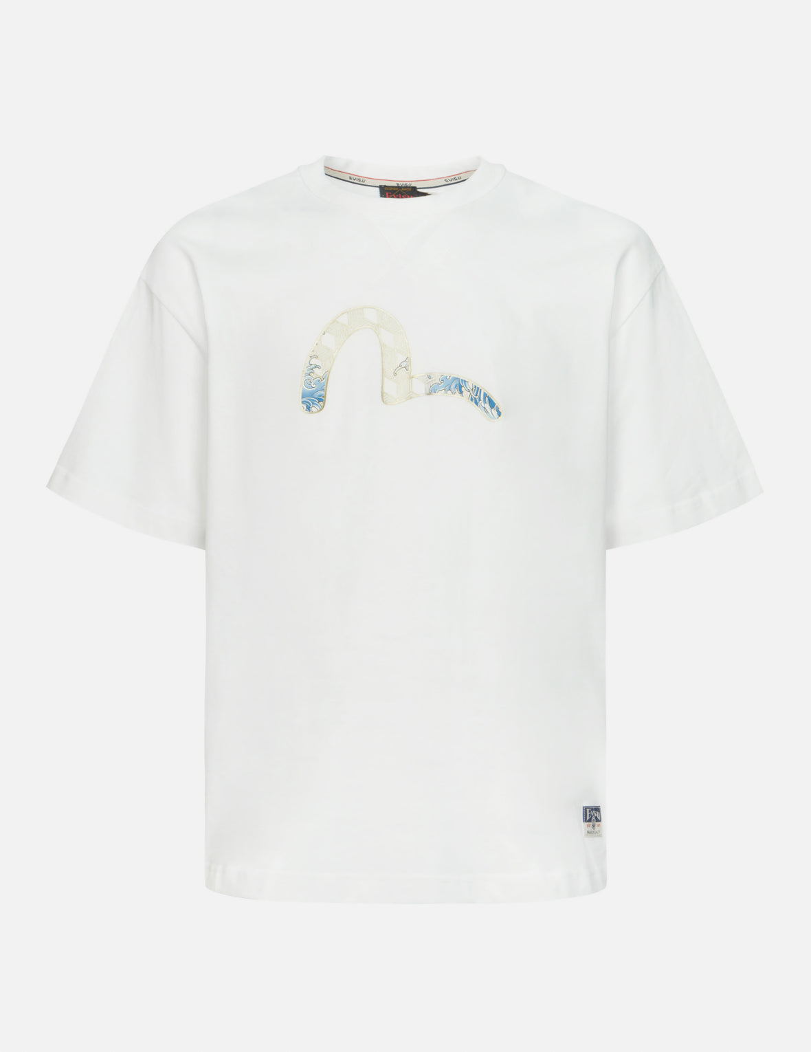 Panda and Seagull Print Loose Fit T-Shirt