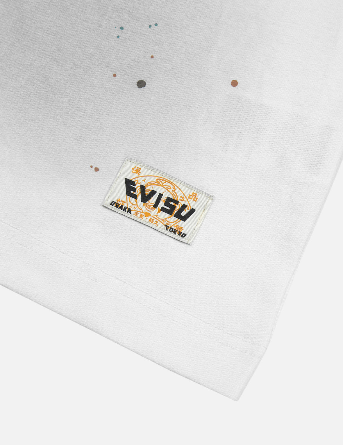 Logo Embroidery and Multi-print Loose Fit T-shirt – EVISU