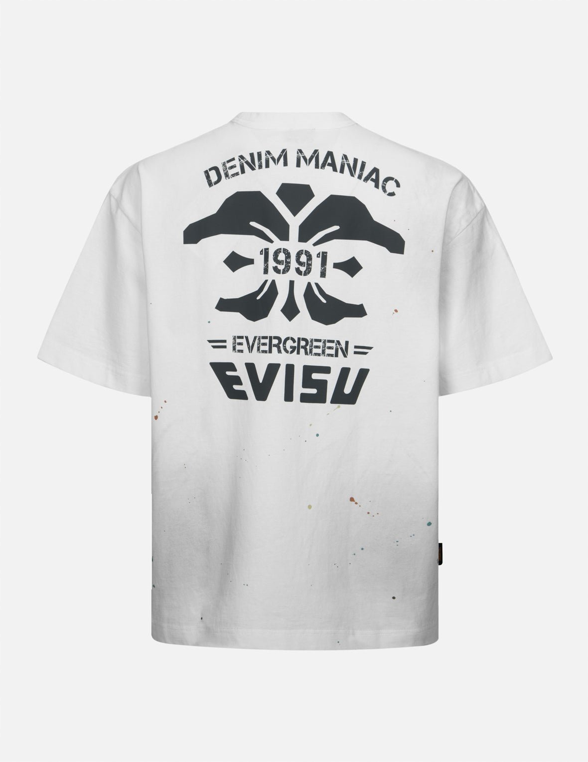 Logo Embroidery and Multi-print Loose Fit T-shirt – EVISU Logo Embroidery and Multi-print Loose Fit T-shirt – EVISU