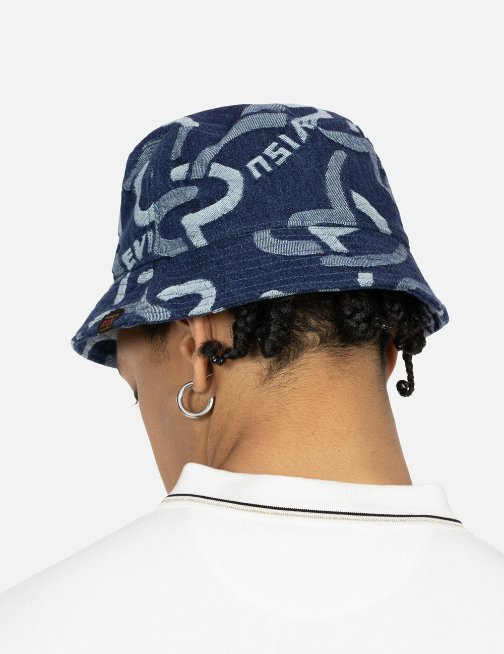 Allover Seagull Jacquard Denim Bucket Hat – EVISU