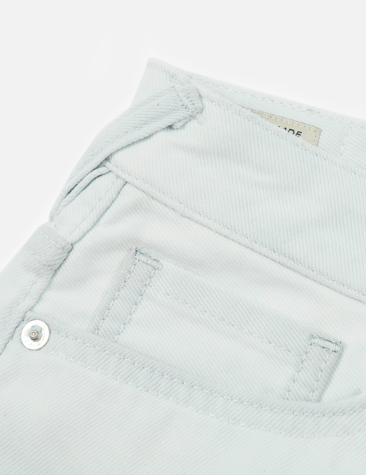Seagull Embroidery Bleach Tie-dye Denim Shorts