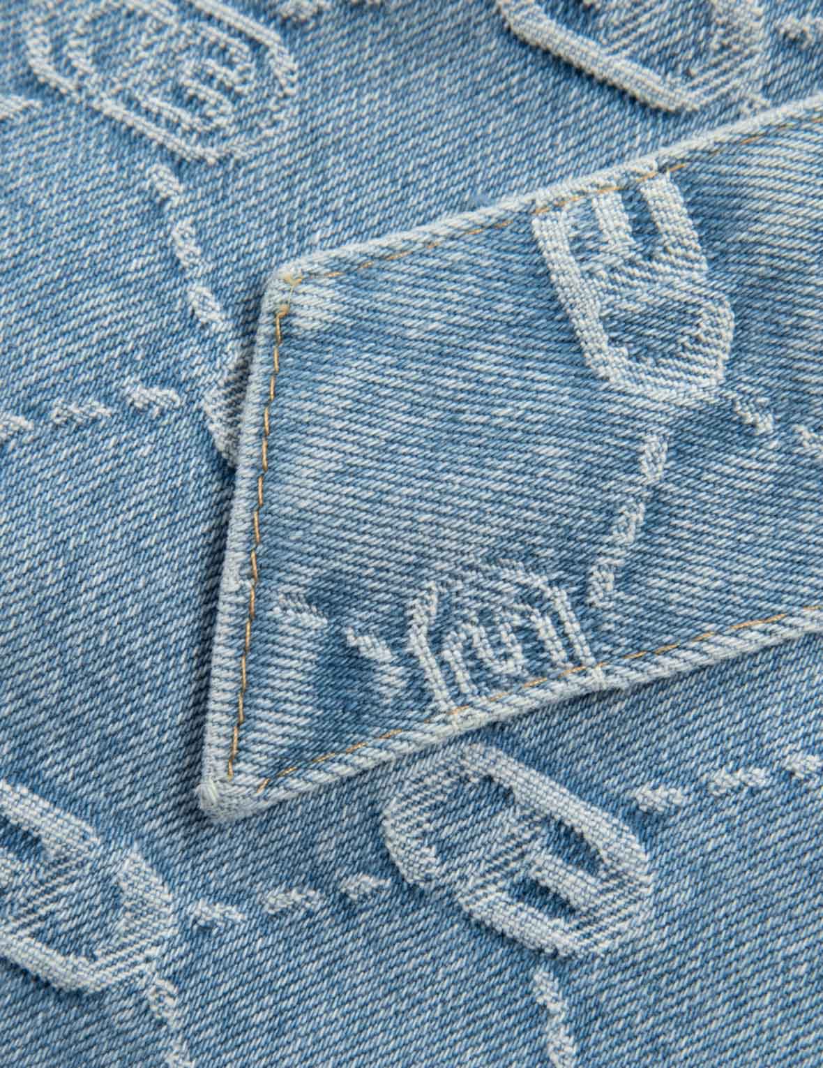 Allover Logo with Pink Diamond-Ironing Seagull Loose Fit