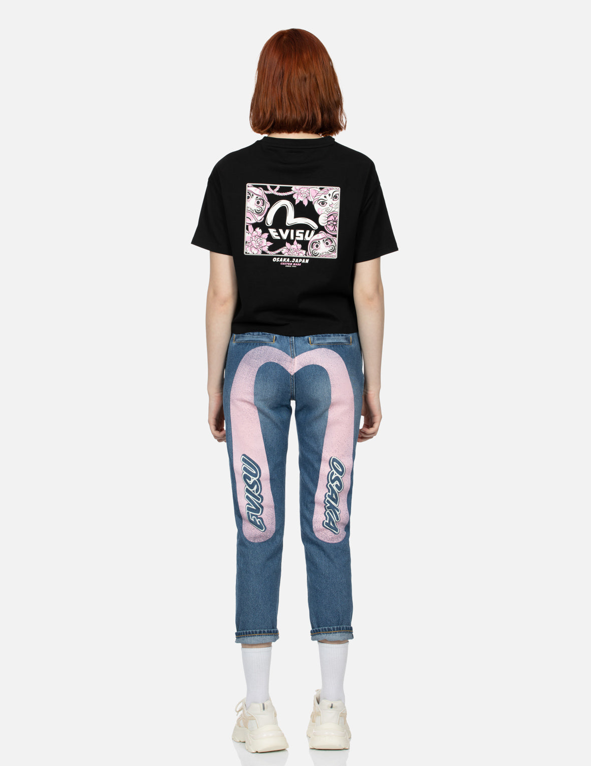 EVISU OSAKA Daicock Print Relax Fit Jeans