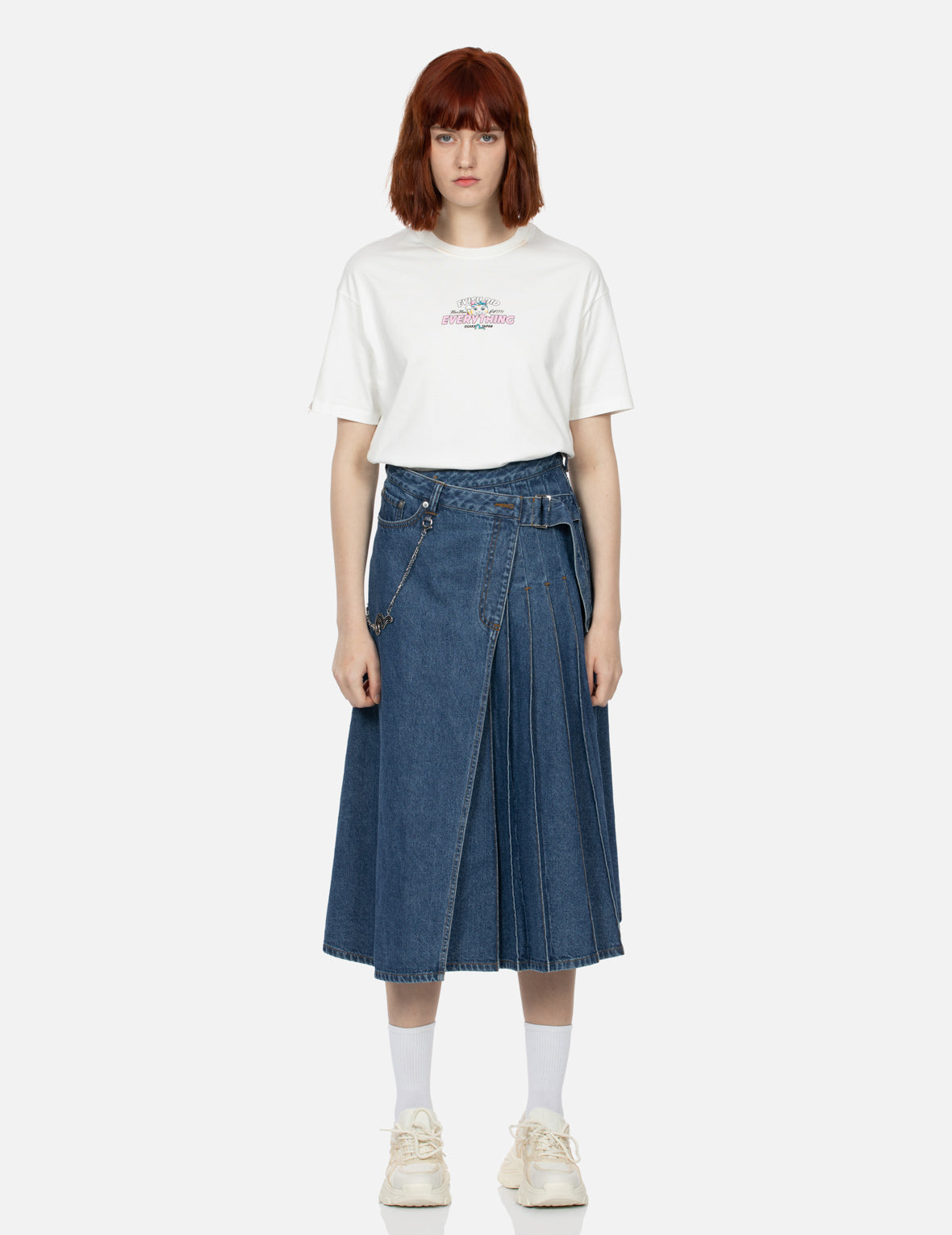 ワンピース A FERRETTI Women Mid Skirts A 0457 1618 0299 BLUE High Rise A-line Pieced Skirt - Medium Wash | Levi's® US