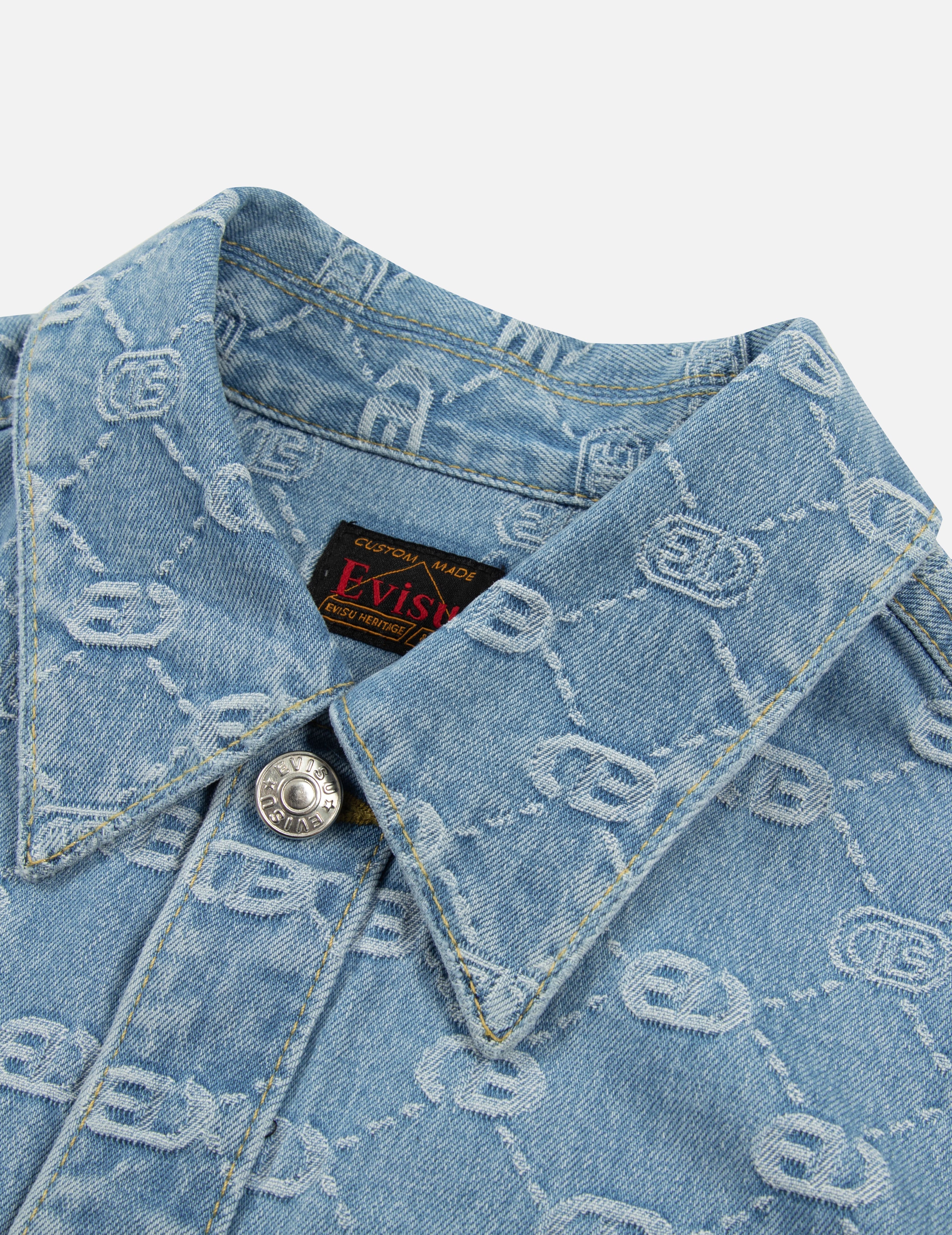 supreme Monogram Denim Shirt（OFF WHITE Monogram Denim Jacket 