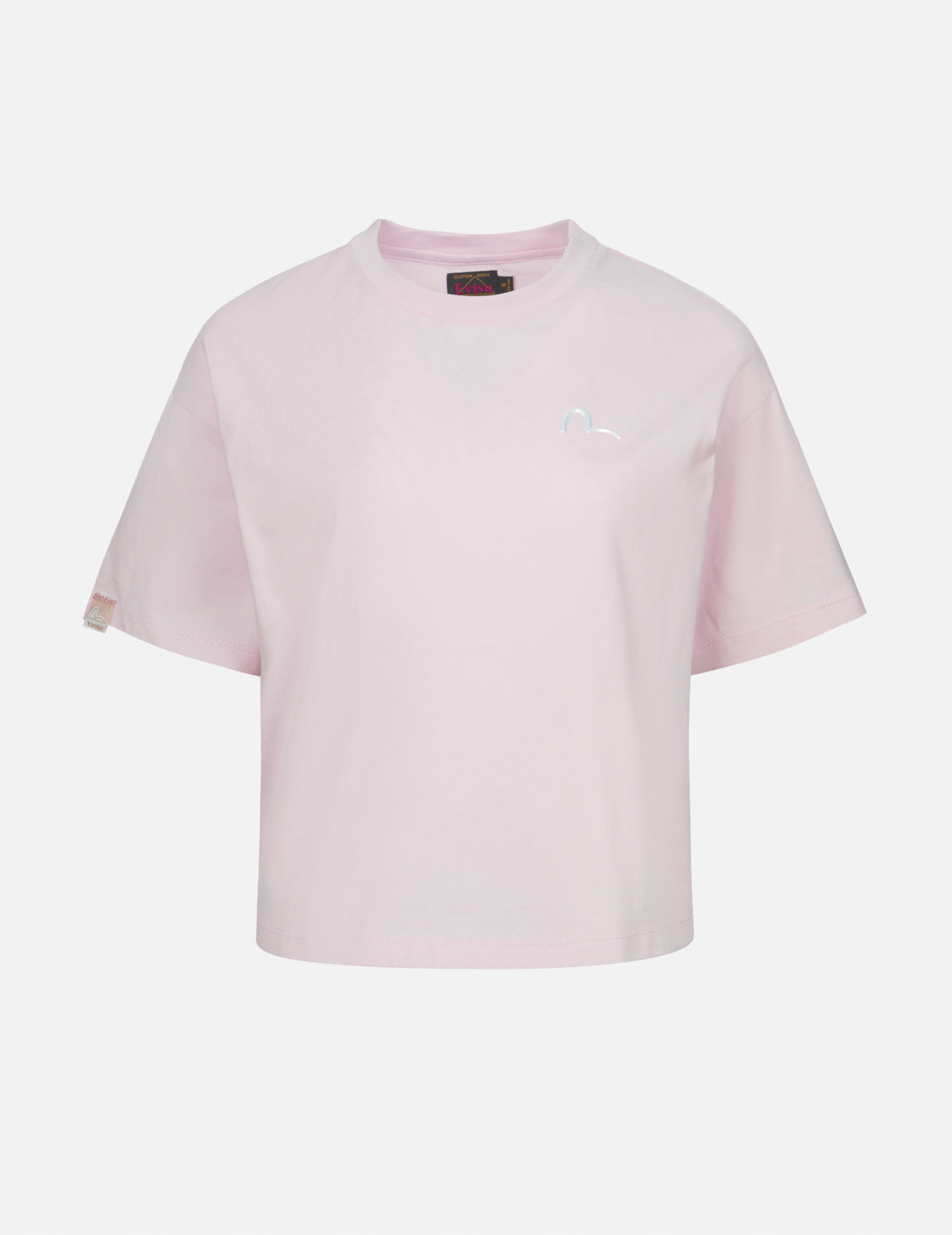 Cherry Blossom and Festival-Themed Daruma Cropped T-shirt