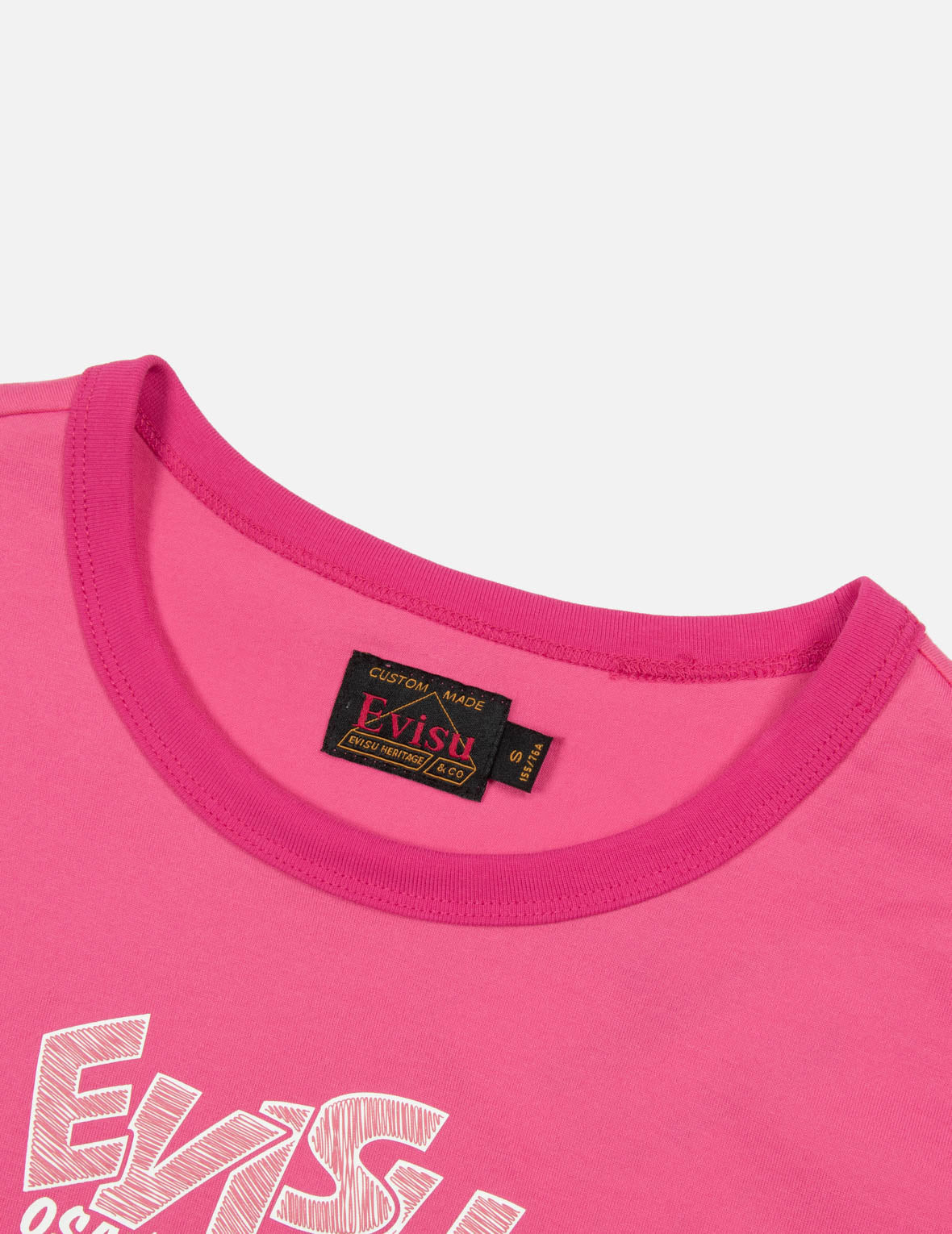 Logo and Takoyaki Daruma Print Regular Fit Ringer T-shirt