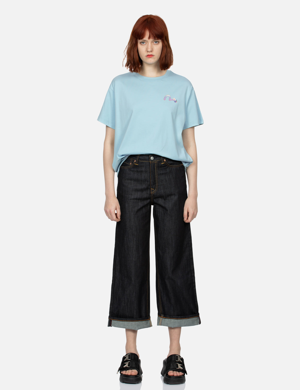 Cranes and Wisteria Daicock Boyfriend T-shirt – EVISU
