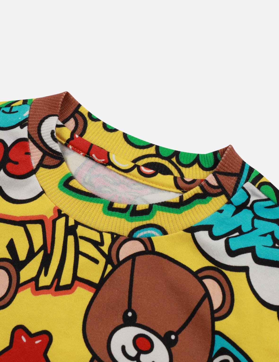 Graffiti Style Multi-Print Regular Fit T-shirt