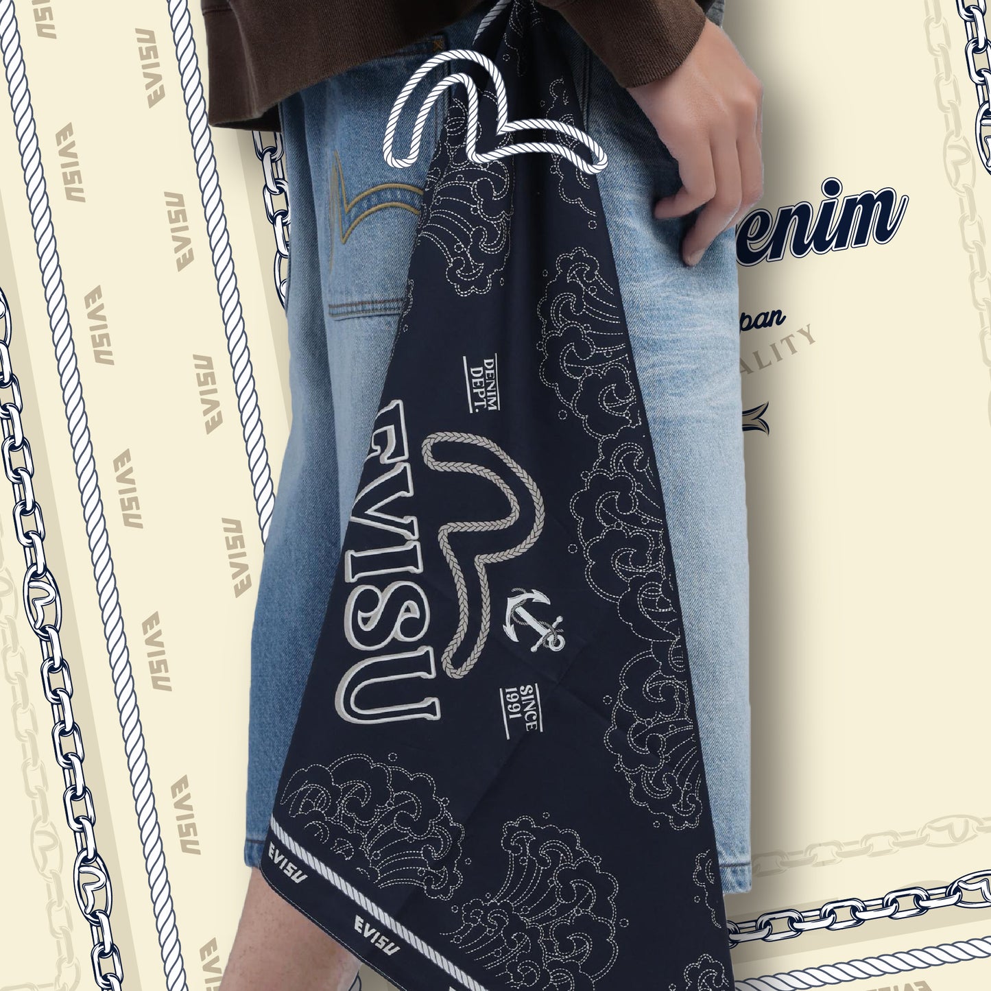 Duo Color Pattern Scarf